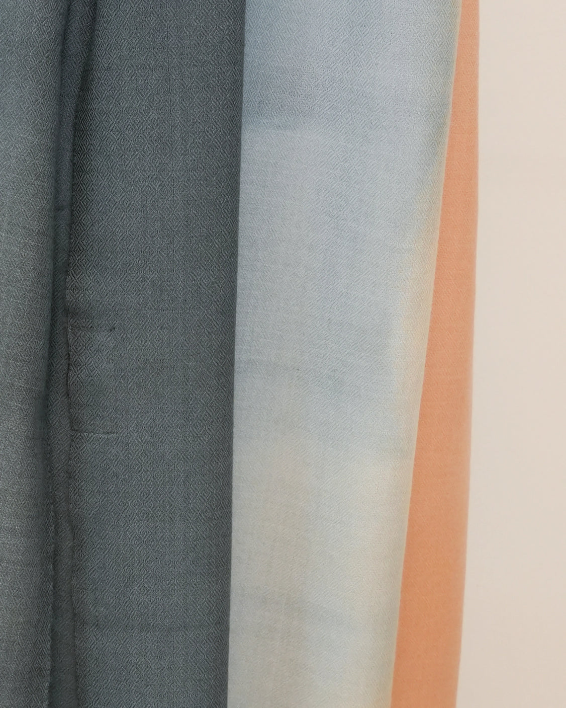Grey Pure Pashmina Ombre Scarf