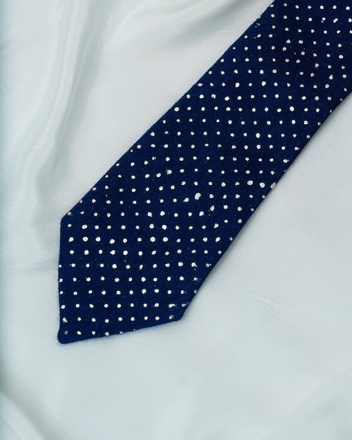 Pure Pashmina Blue Tie & Pocket Square Set