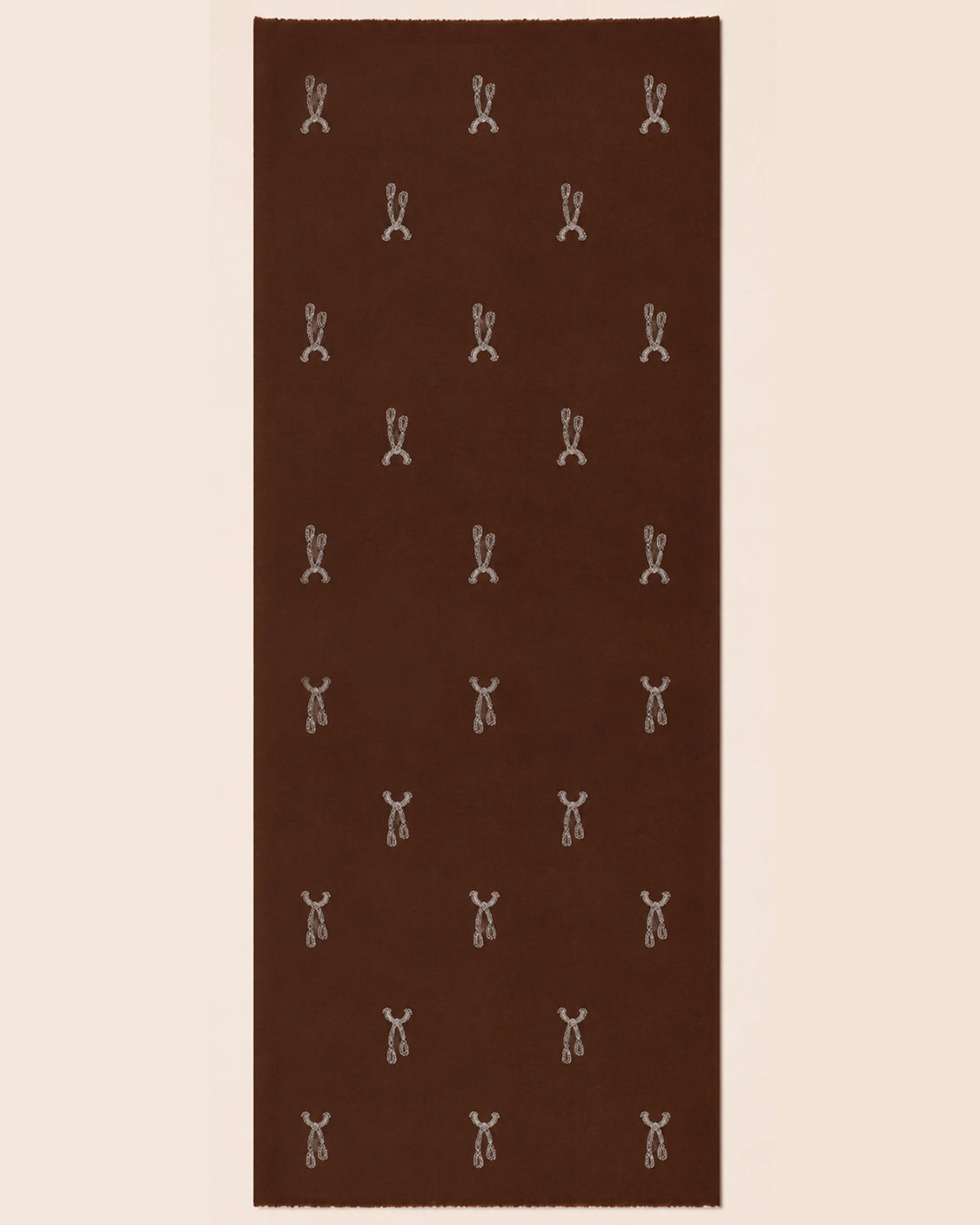 Brown Fine Wool Chandi Scarf