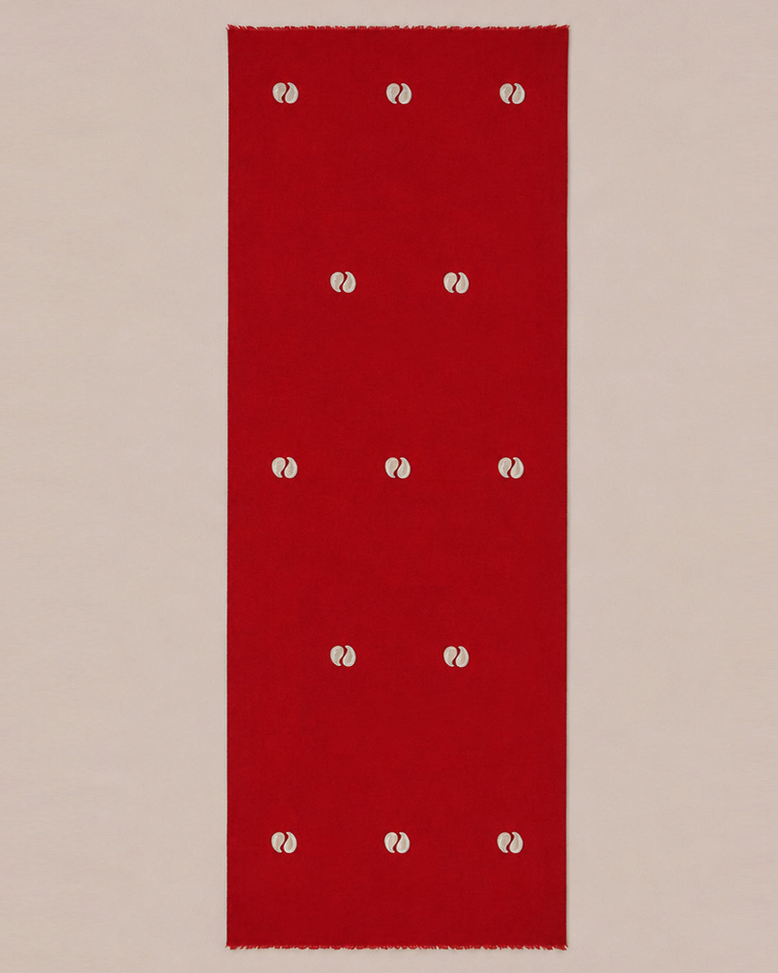 Ambi & Keari Red Fine Wool Scarf