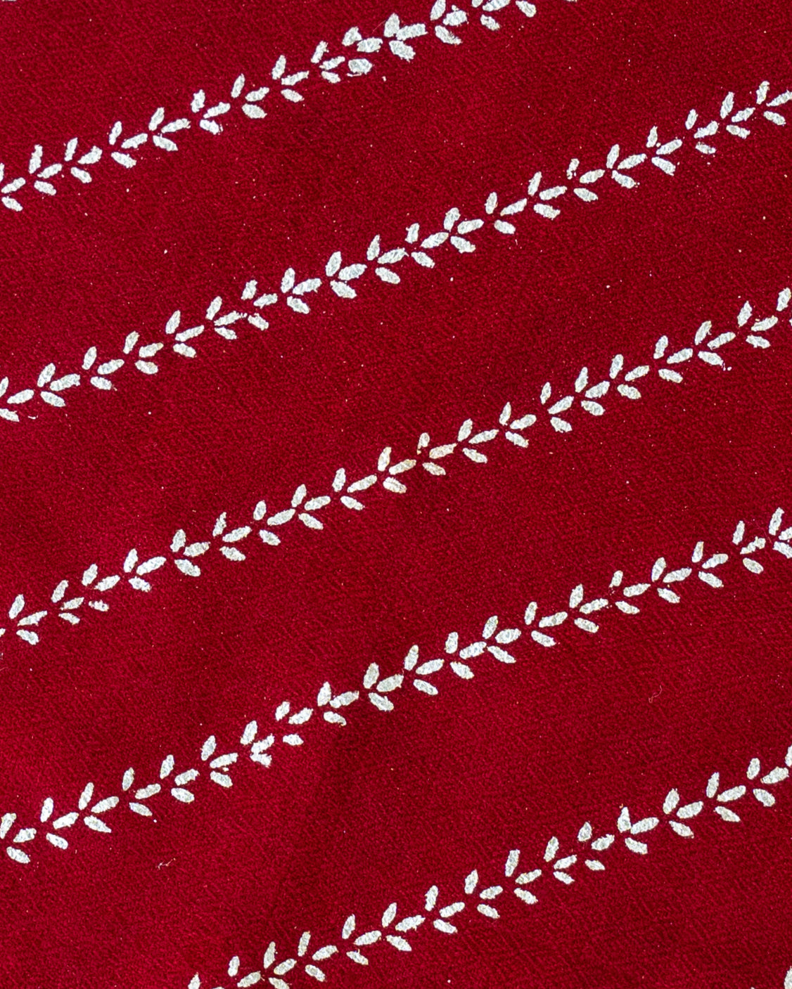 Maroon Pure Pashmina Silver Printed Tie & pocket Square Set