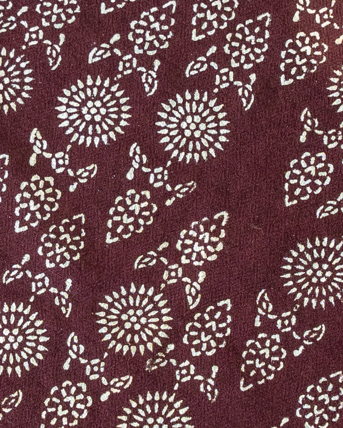 Brown Pure Pashmina Silver Printed Tie & pocket Square Set