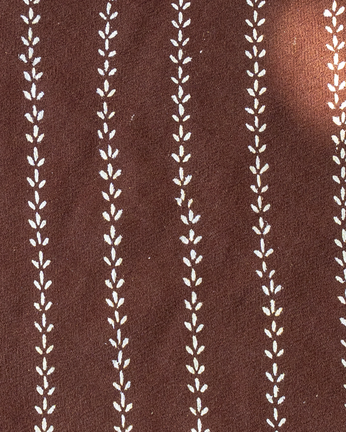 Brown Silver Printed Pure Pashmina Tie & Pocket Square Set