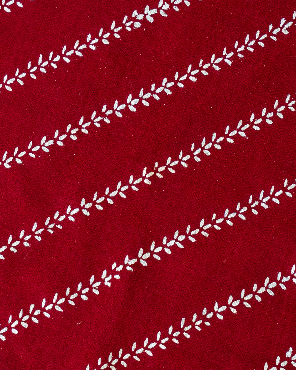 Maroon Pure Pashmina Silver Printed Tie & pocket Square Set