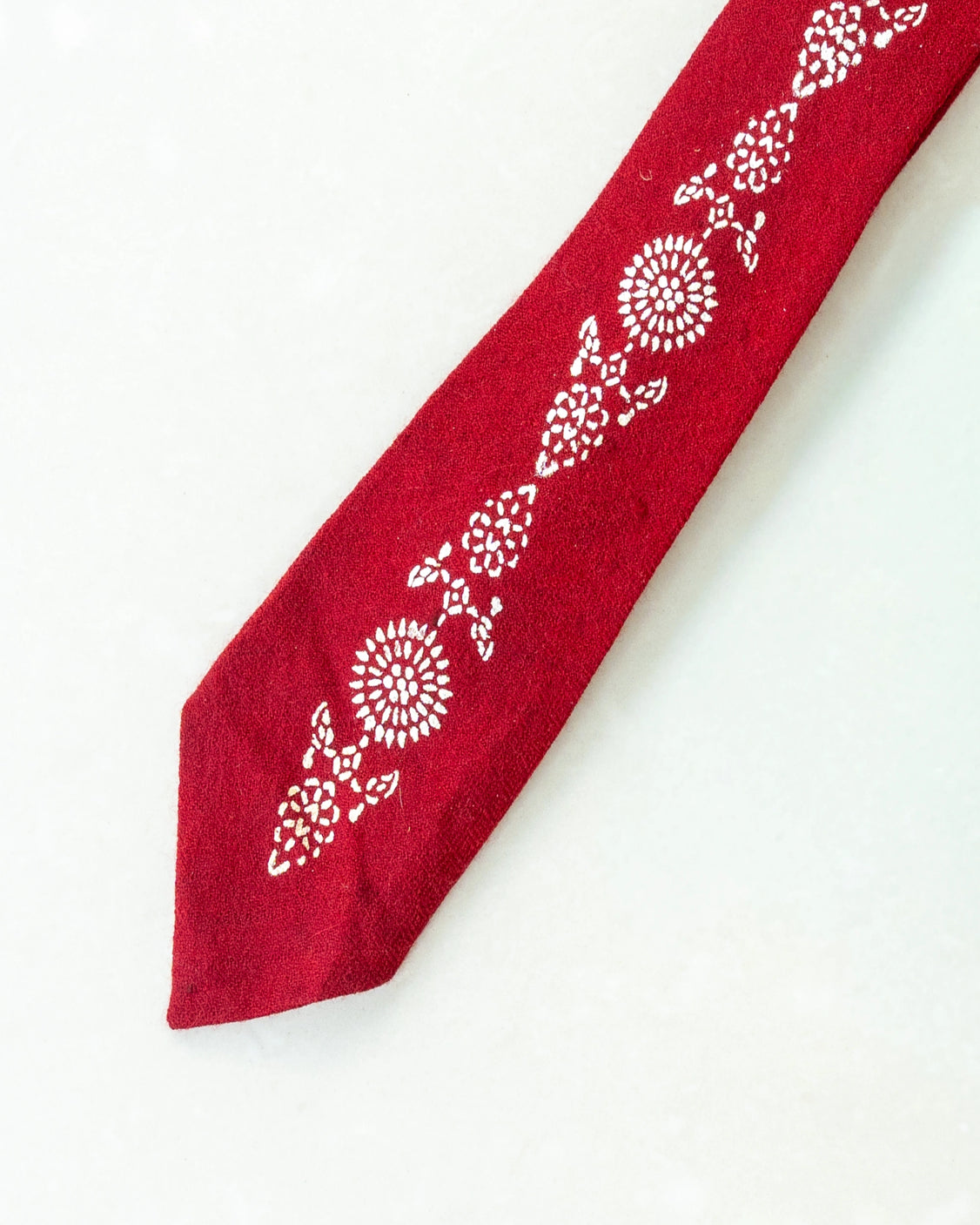 Maroon Silver Printed Pure Pashmina Tie & Pocket Square Set