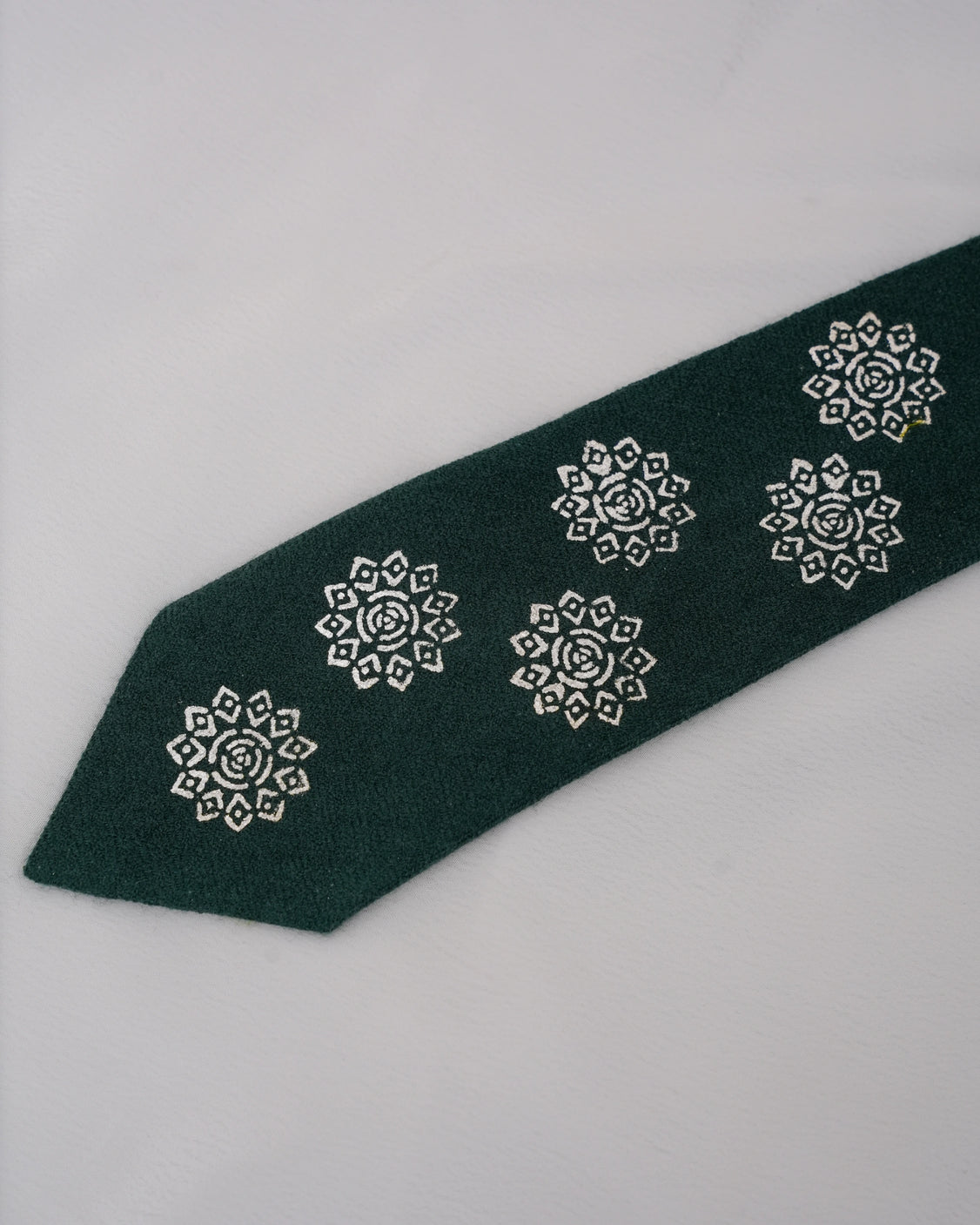 Pure Pashmina Green Tie & Pocket Square Set