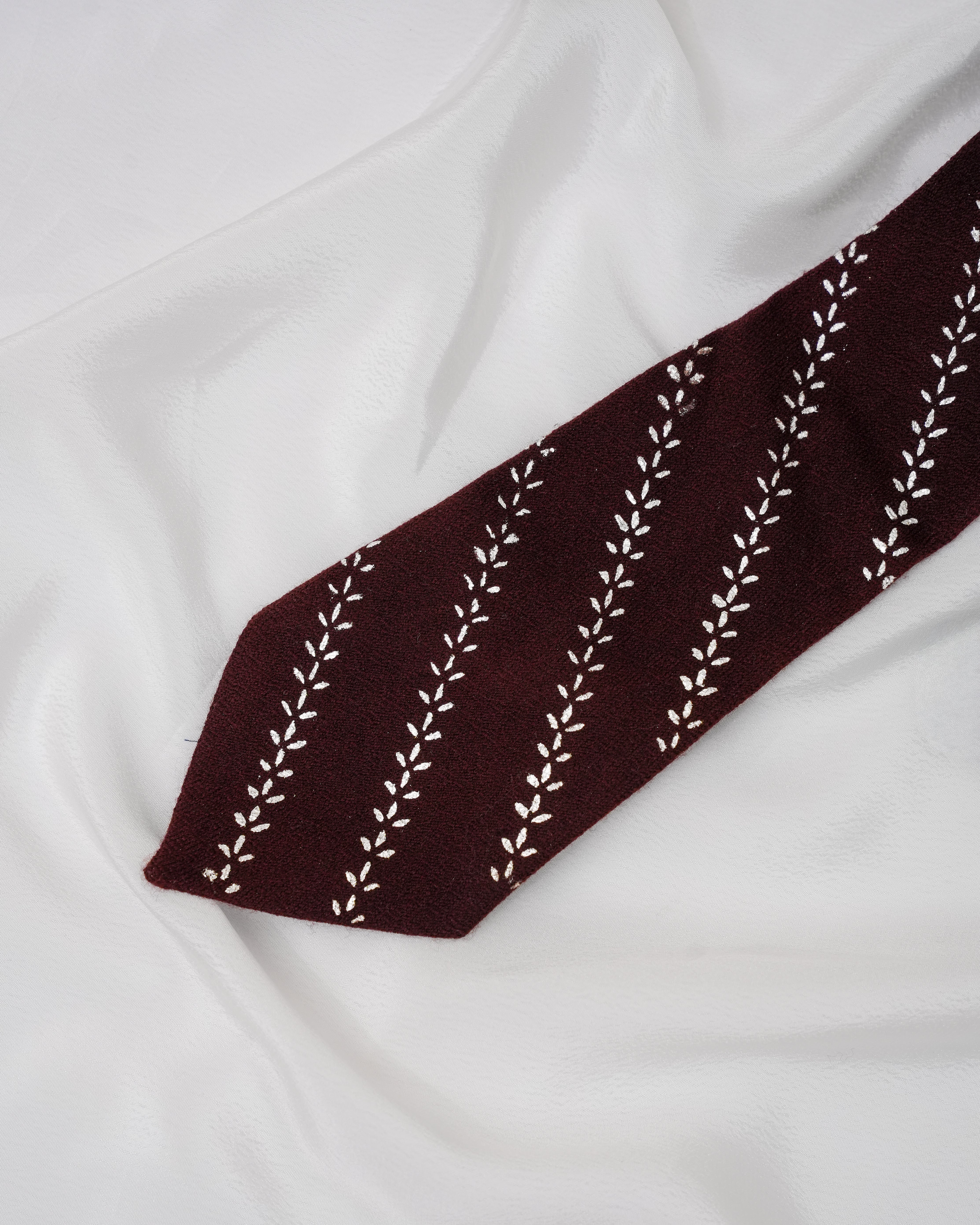 Pure Pashmina Brown Tie & Pocket Square