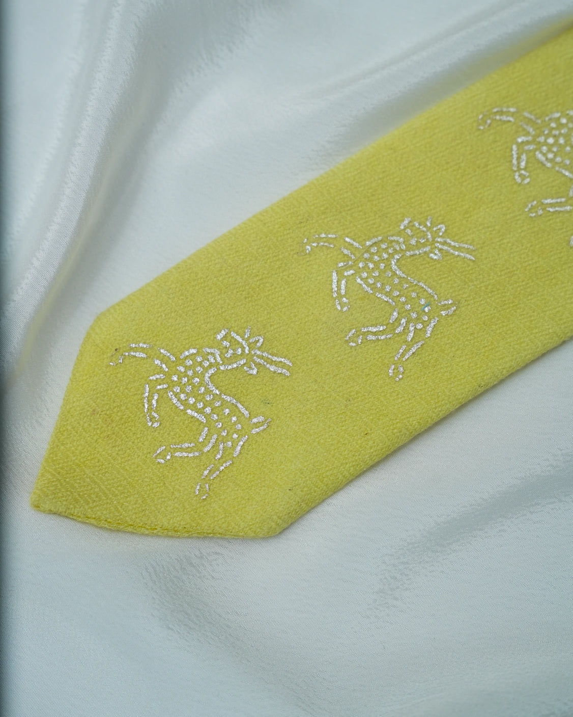 Pure Pashmina Lime Tie & Pocket Square Set