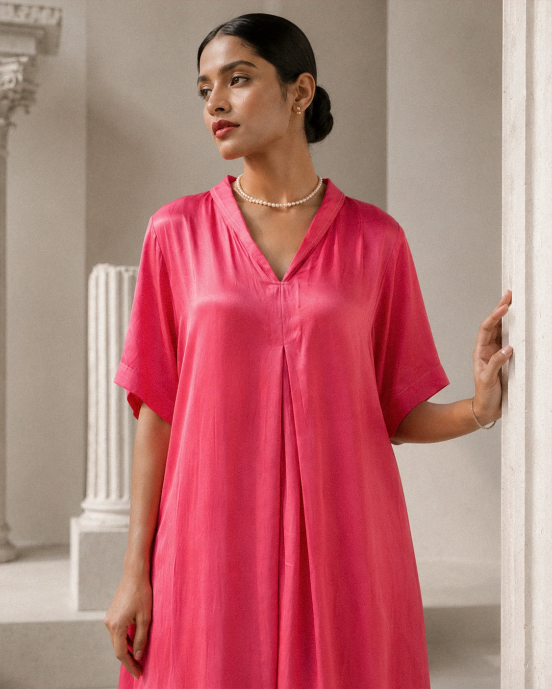 Blushberry Real Silver Mashru Dress