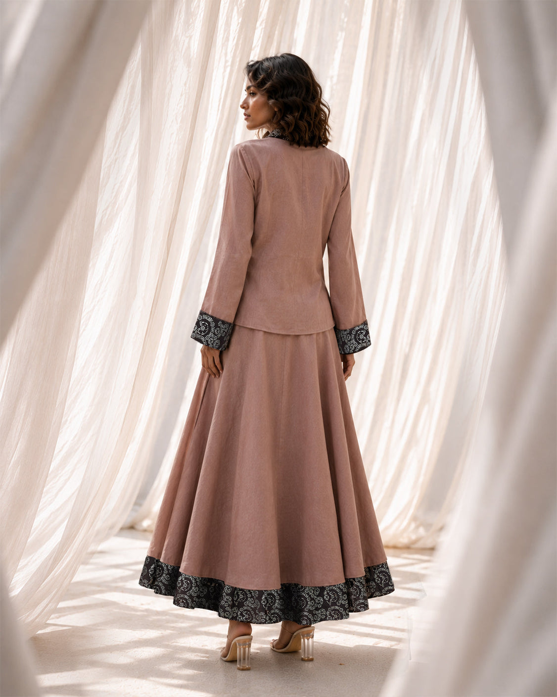 Fallen Leaves - Warm Brown Fine Wool Set