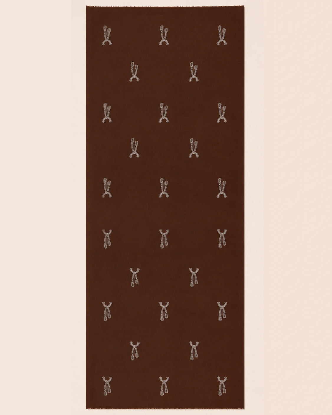 Brown Fine Wool Chandi Scarf