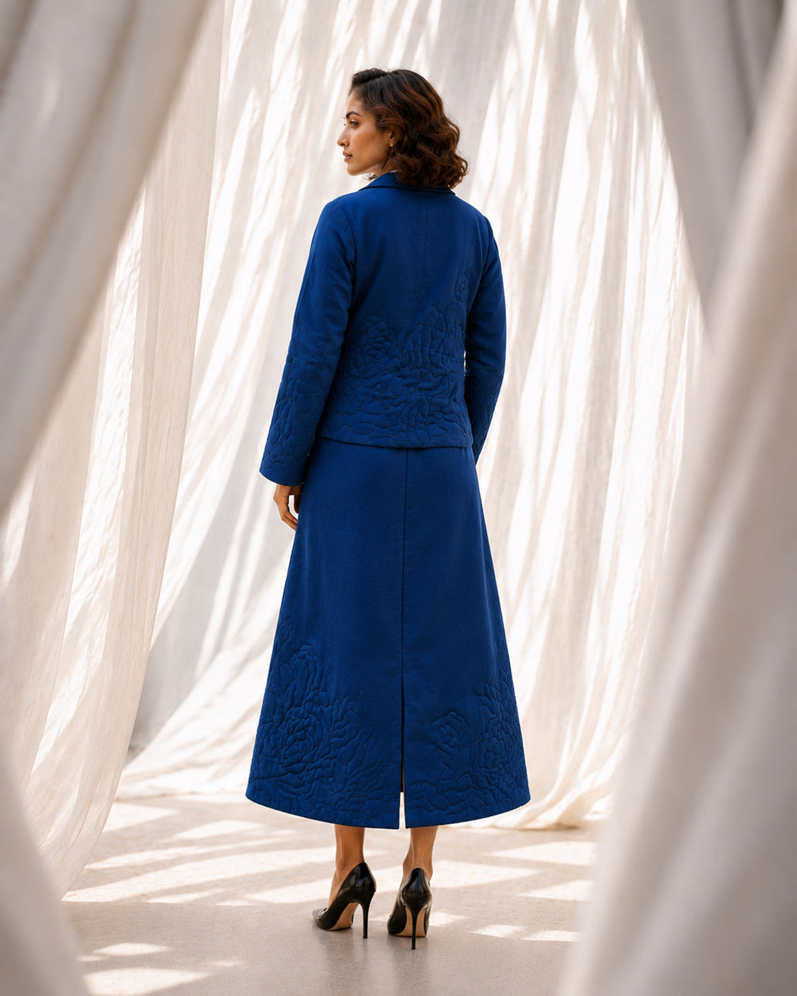Midnight Garden - Deep Indigo Fine Wool Set