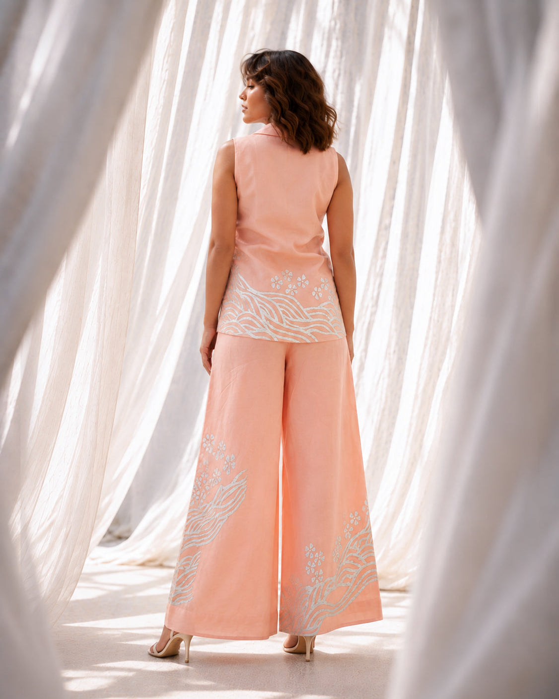 Osewood - Dusty Pink Chanderi Silk Set