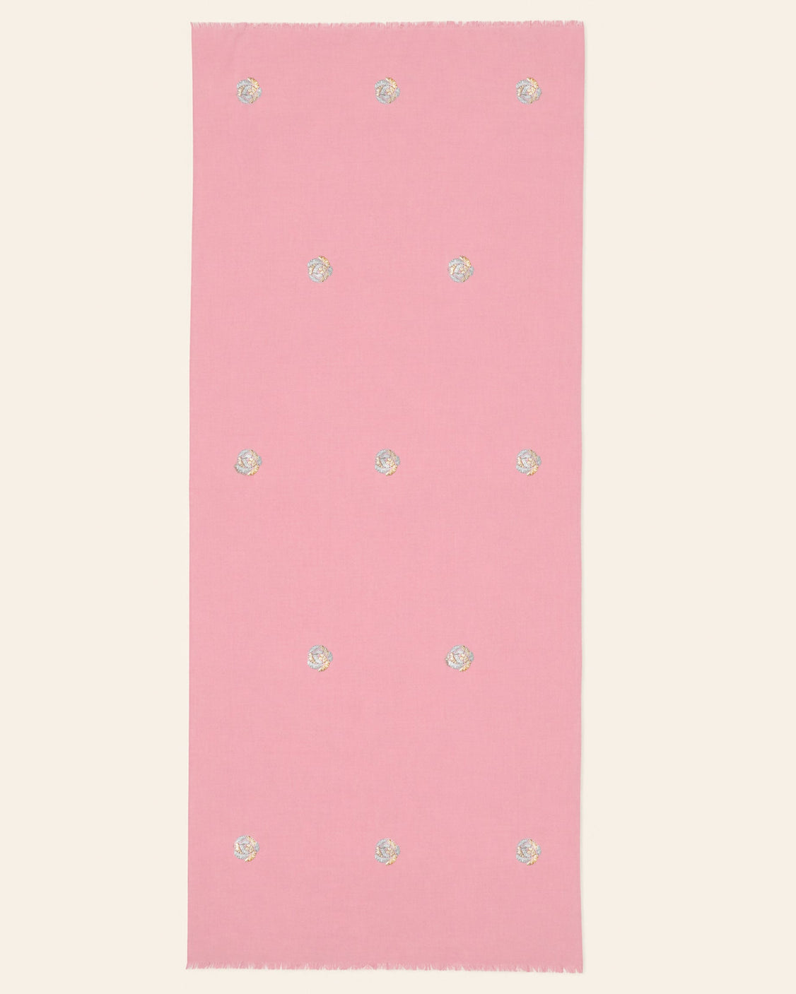 Gotta Roses Pink Pure Pashmina Scarf