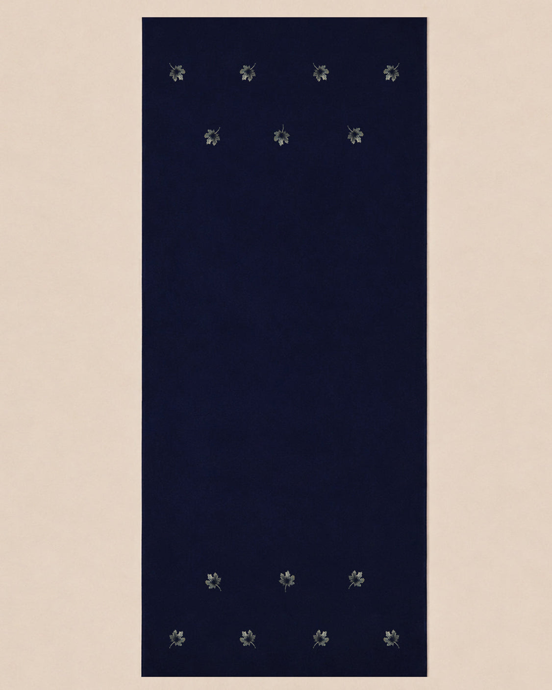 Blue Cotton Pashmina Chinar Patta Scarf