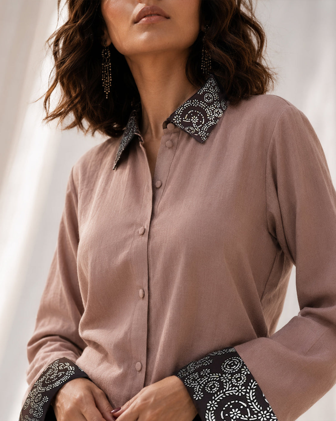 Fallen Leaves - Warm Brown Fine Wool Set