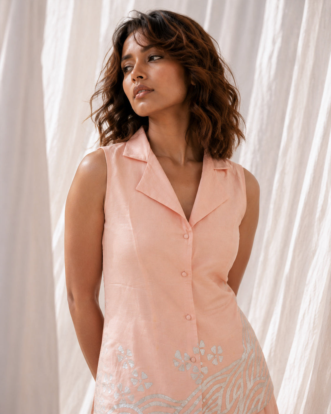 Osewood - Dusty Pink Chanderi Silk Set