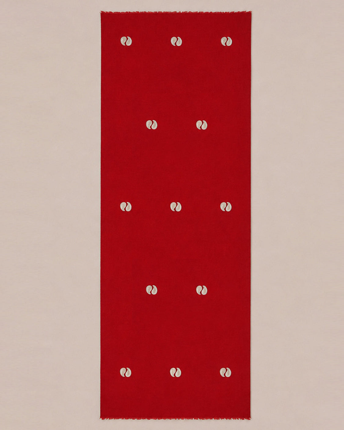 Ambi & Keari Red Fine Wool Scarf