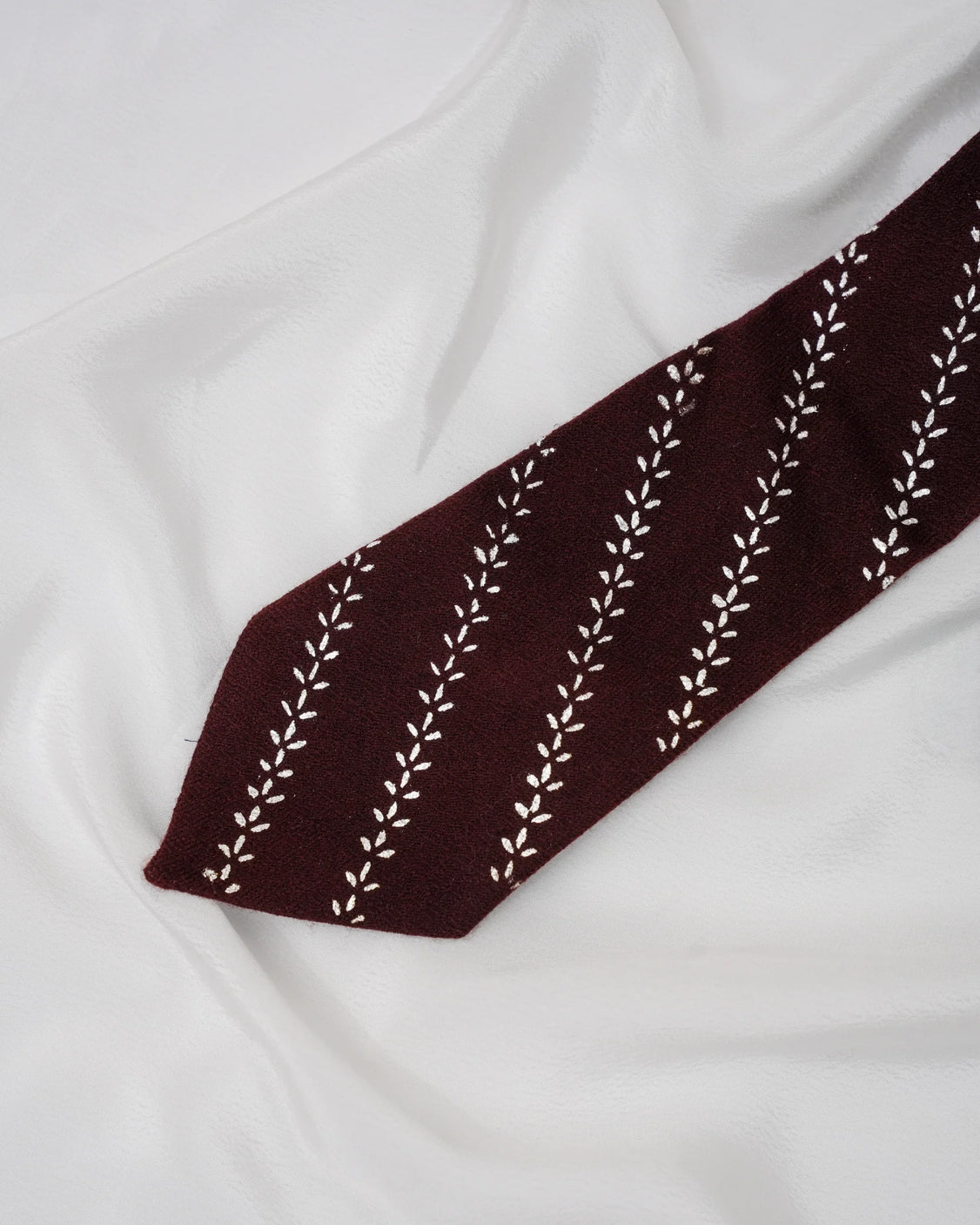 Pure Pashmina Brown Tie & Pocket Square Set