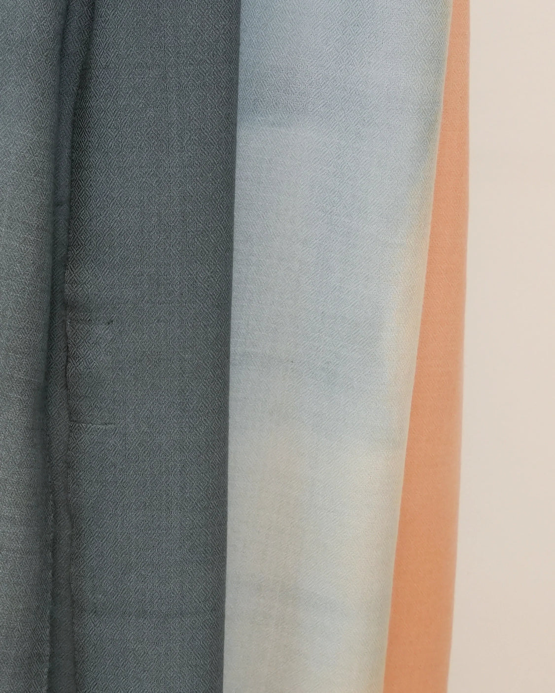Grey Pure Pashmina Ombre Scarf