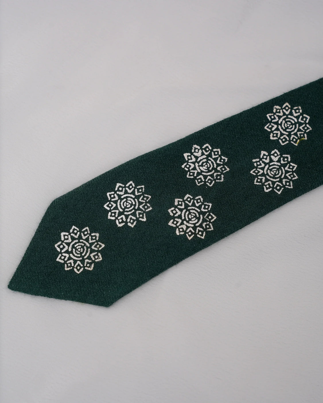 Pure Pashmina Green Tie & Pocket Square Set