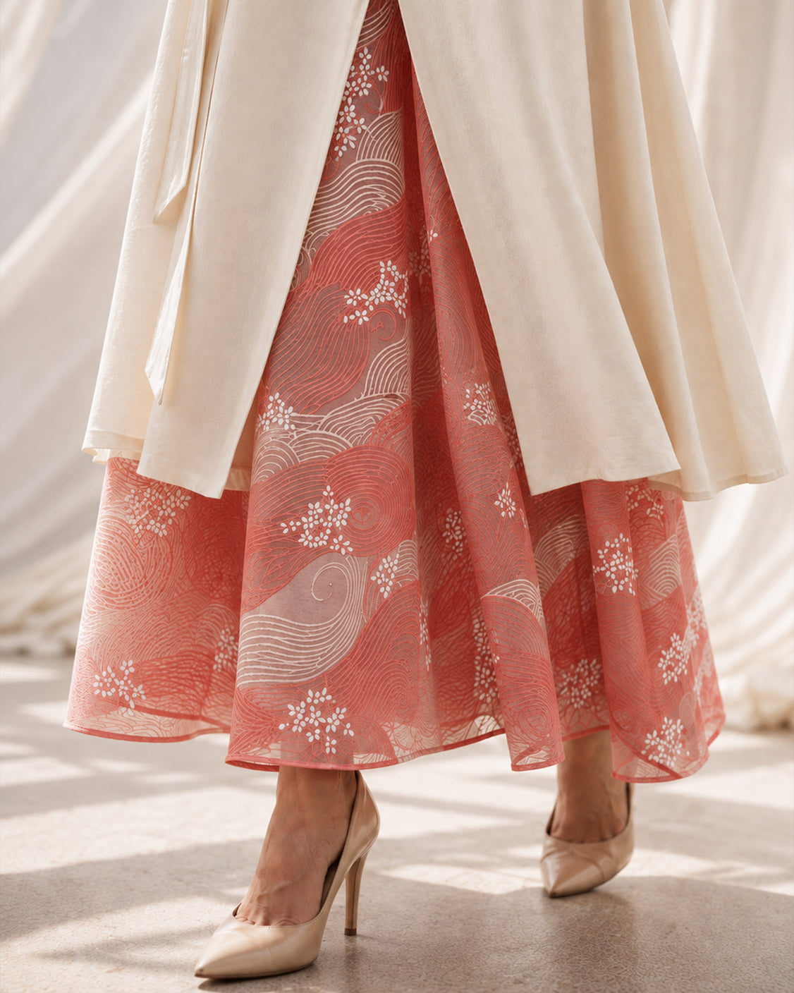 The First Light - Ivory & Blush Fine Wool Set