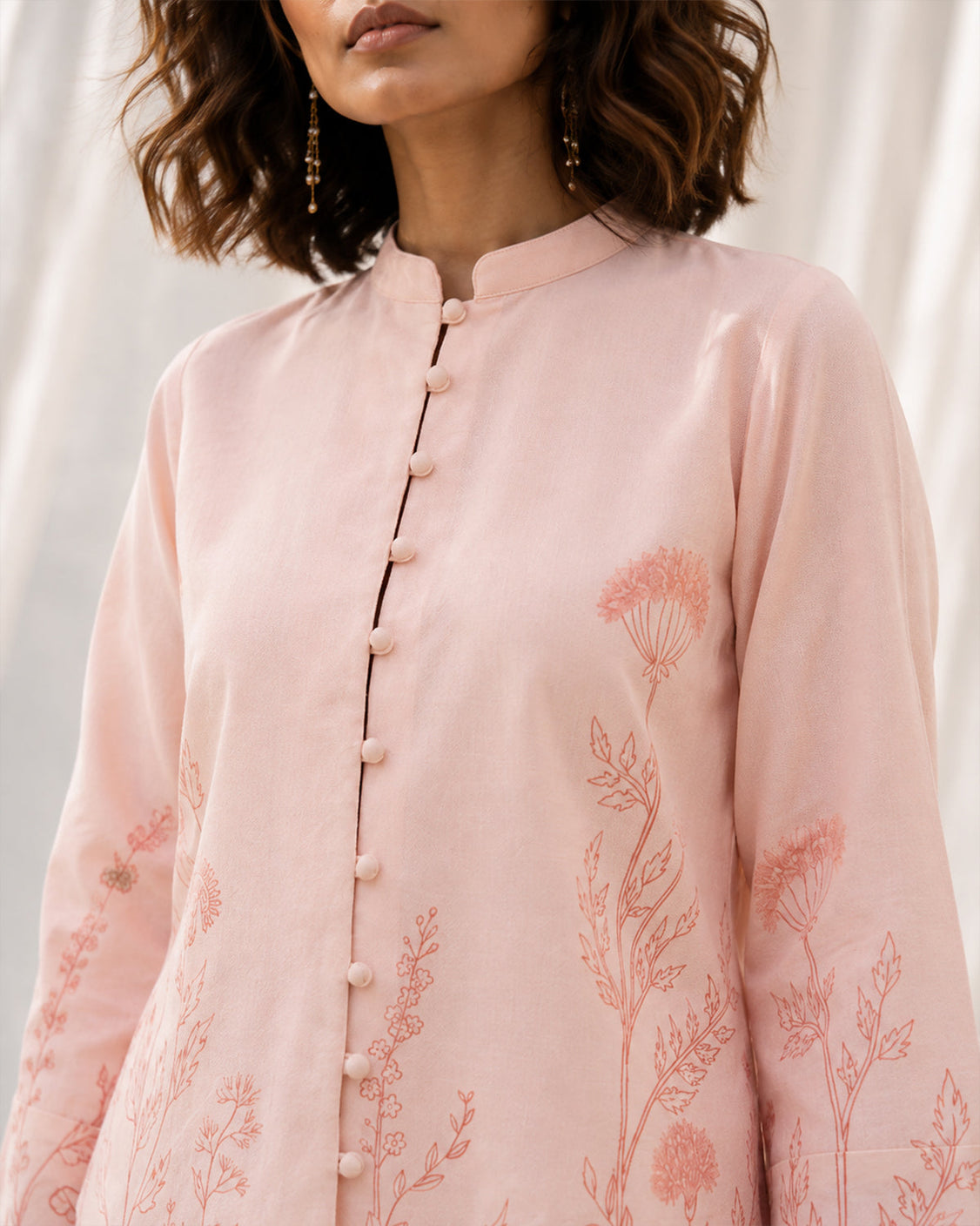 Winter Bloom - Blush Pink Fine Wool Set