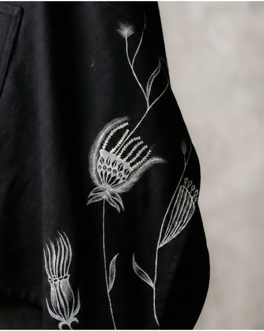 Inkwash Handpainted Kaftan Cape
