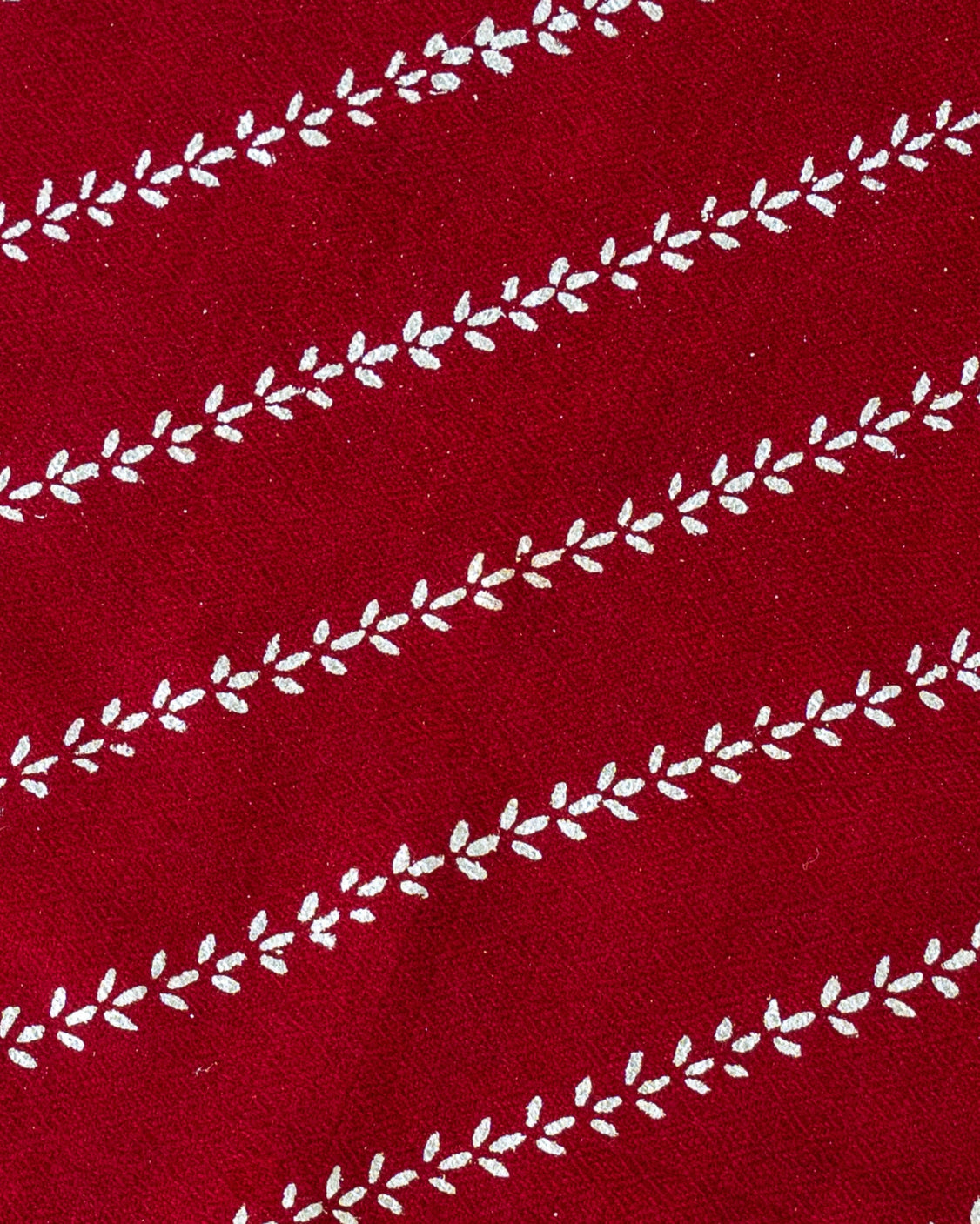 Maroon Pure Pashmina Silver Printed Tie & pocket Square Set