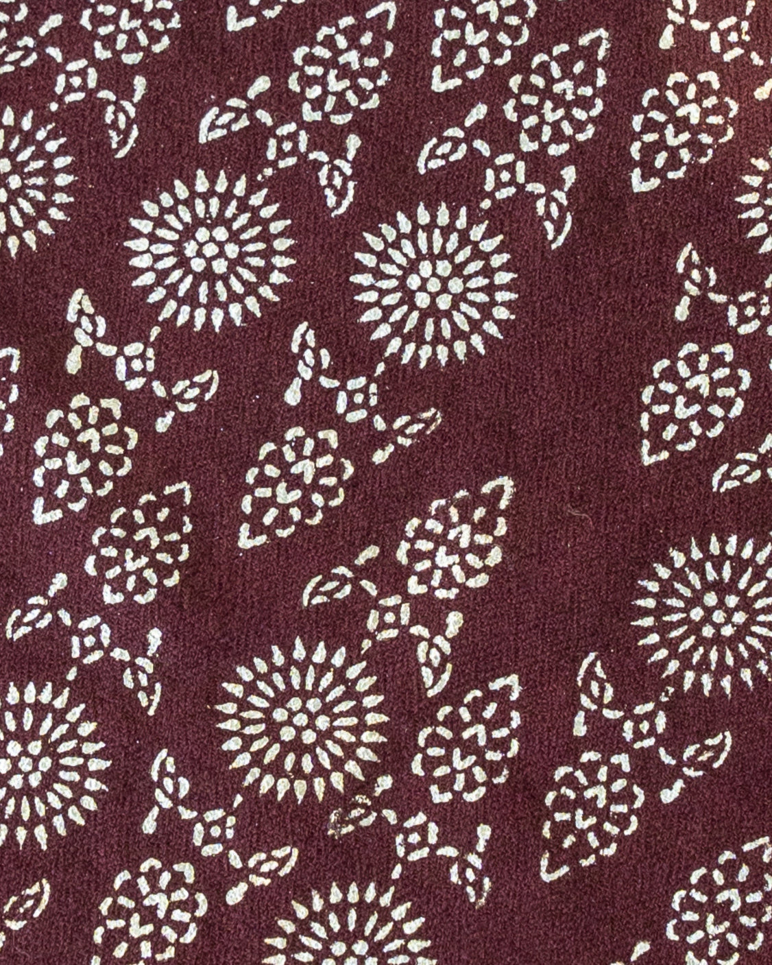 Brown Pure Pashmina Silver Printed Tie & pocket Square Set